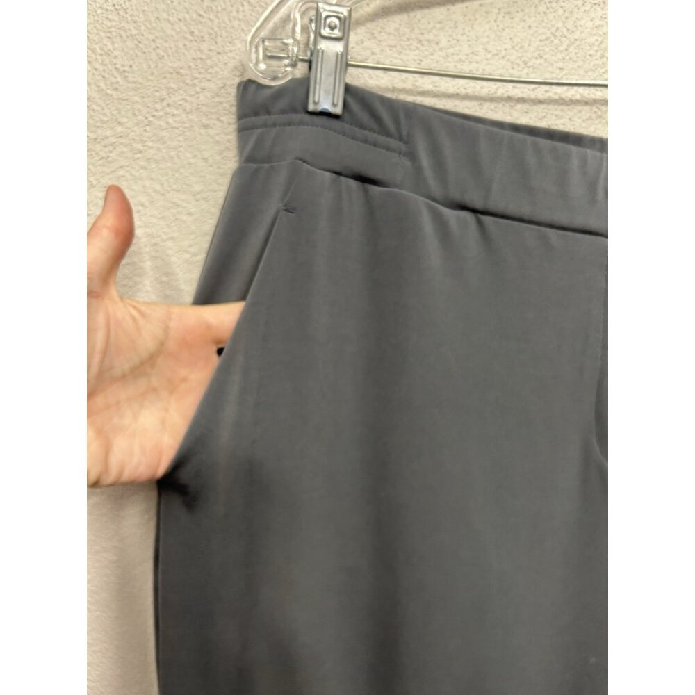 Susan Graver Liquid Knit Pull-On Pants Size Large Grey Elastic Waist Office - Picture 3 of 9